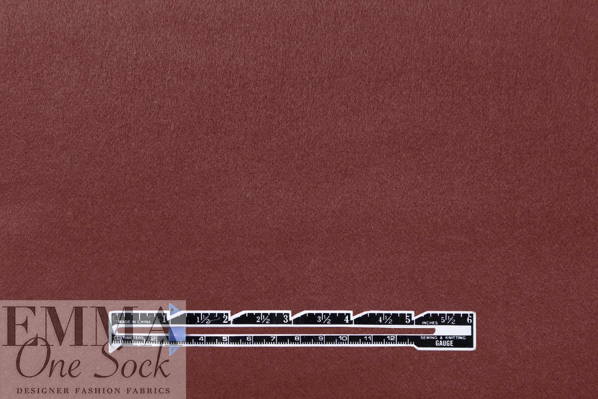 Oslo virgin wool brushed lightweight coating - mahogany 1.375 yds