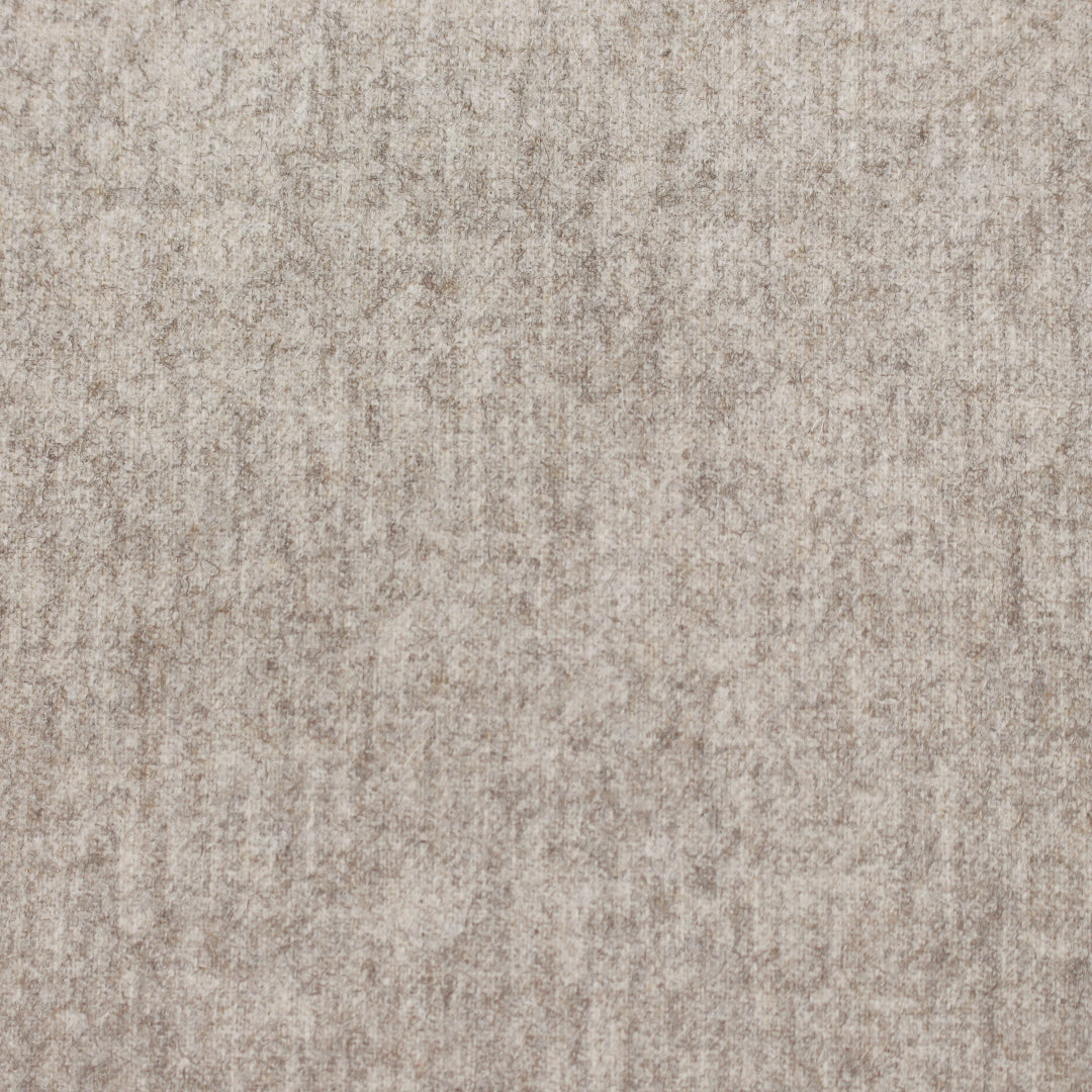 French wool blend brushed twill suiting - sand mélange 1.875 yds
