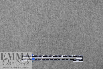 French no-fray brushed wool woven coating - heather grey 2.25 yd