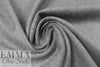 French no-fray brushed wool woven coating - heather grey 1.25 yds