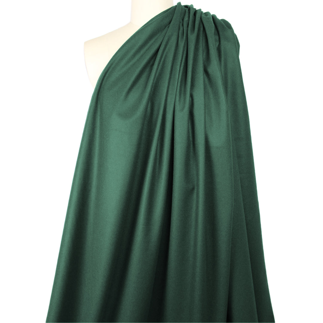 French virgin wool blend brushed suiting - evergreen 1.4 yds