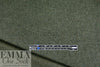 Italian all wool brushed twill suiting - olive heather .5 yds