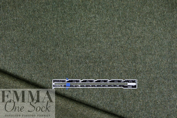 Italian all wool brushed twill suiting - olive heather 1.125 yd