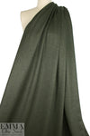 Italian all wool brushed twill suiting - olive heather .5 yds