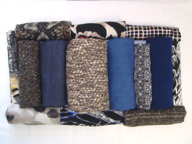 bundle, blue/brown, 14 small cuts, 7 lbs