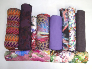 bundle, plum floral, 10 small cuts, 4 lbs