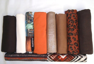 bundle, brown/orange, 10 small cuts, 5 lbs