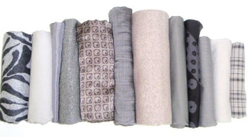 bundle, silver/gray, 12 small cuts, 4 lbs