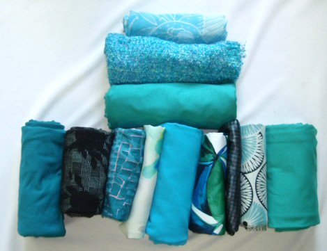 bundle, turquoise, 12 small cuts, 5 lbs