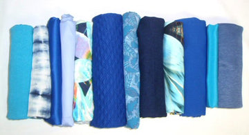 bundle, cool blues, 12 small cuts, 5 lbs