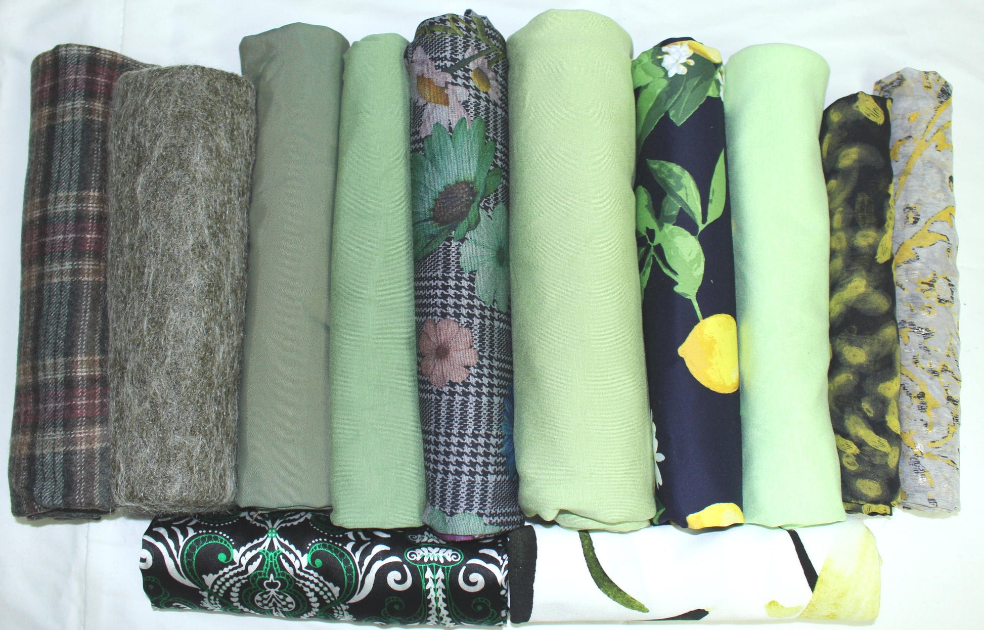 bundle, green/yellow, 12 small cuts, 5 lbs