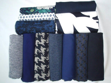 bundle, navy, 12 small cuts, 6 lbs
