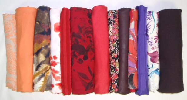 bundle, orange to purple, 13 small cuts, 5 lbs