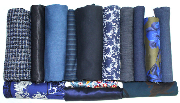 bundle, navy/denim, 14 small cuts, 5 lbs
