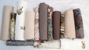 bundle, taupe tones, 14 small cuts, 5 lbs