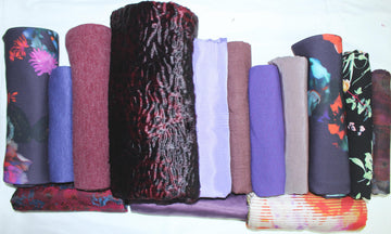 bundle, purple/plum, 14 small cuts, 6 lbs