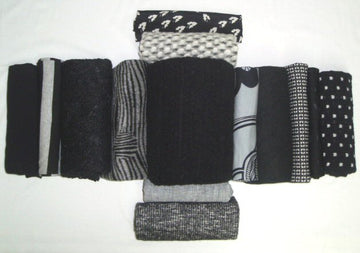 bundle, black/gray, 14 small cuts, 7 lbs
