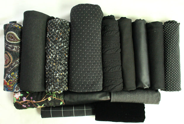 bundle, blacks, 14 small cuts, 7 lbs