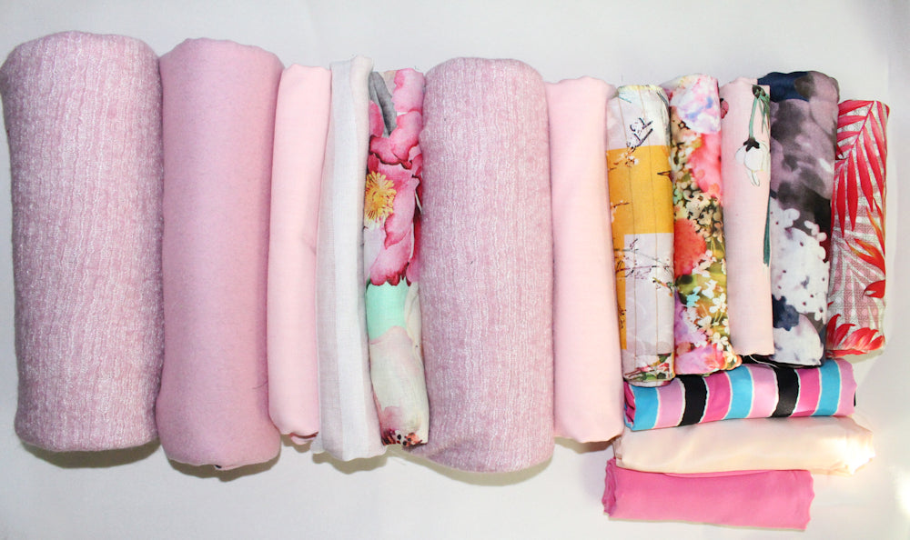 bundle, pinks, 15 small cuts, 5 lbs