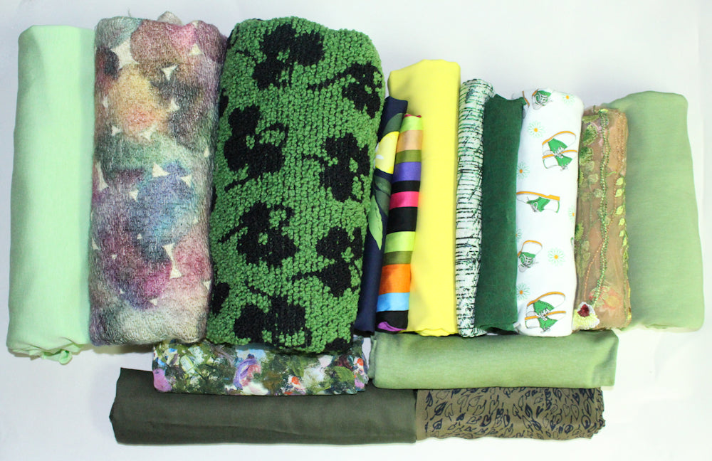 bundle, green/yellow, 15 small cuts, 6 lbs