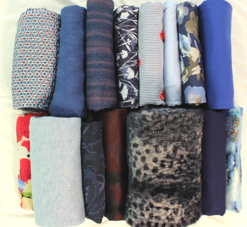 bundle, blues, 15 small cuts, 6 lbs