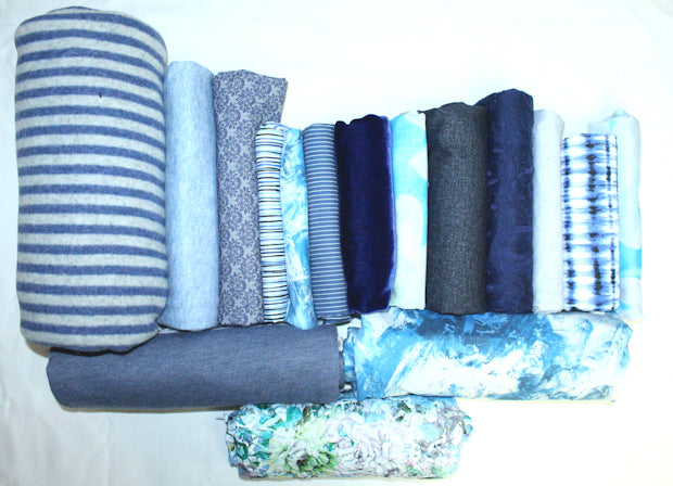bundle, blue, 16 small cuts, 6 lbs