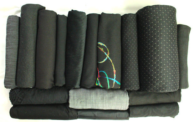 bundle, blacks, 16 small cuts, 8 lbs