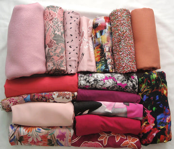 bundle, pinks, 17 small cuts, 7 lbs