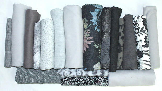 bundle, charcoal/gray, 18 small cuts, 6 lbs