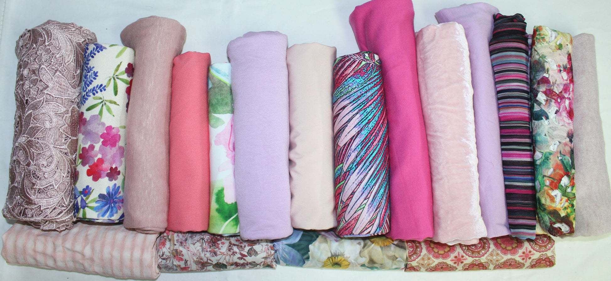 bundle, pink/floral, 18 small cuts, 6 lbs
