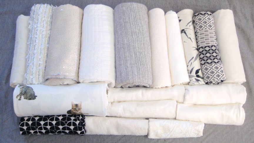 bundle, cream tones, 18 small cuts, 8 lbs