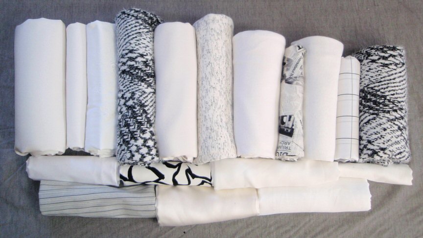 bundle, white tones, 18 small cuts, 8 lbs