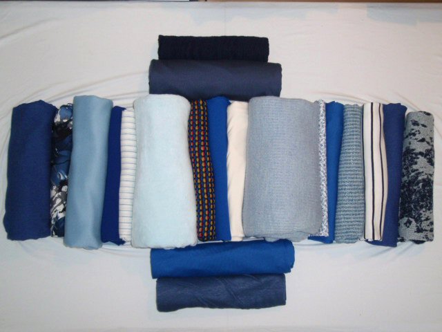 bundle, blues, 20 small cuts, 11 lbs