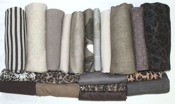 bundle, taupe/brown/animal, 20 small cuts, 7 lbs