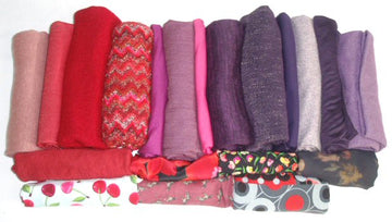 bundle, reds/purples, 20 small cuts, 8 lbs