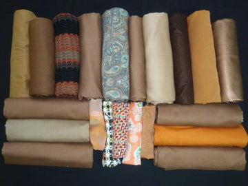 bundle, rusty browns, 21 small cuts, 8 lbs
