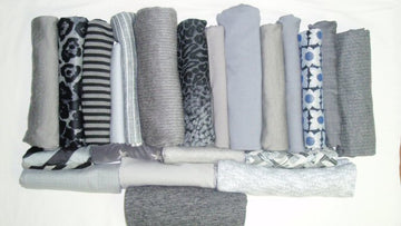 bundle, gray tones, 22 small cuts, 10 lbs