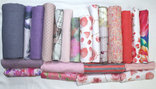 bundle, pastels/pink, 22 small cuts, 7 lbs