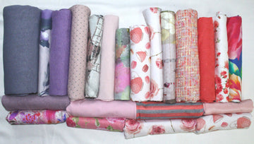 bundle, pastels/pink, 22 small cuts, 7 lbs