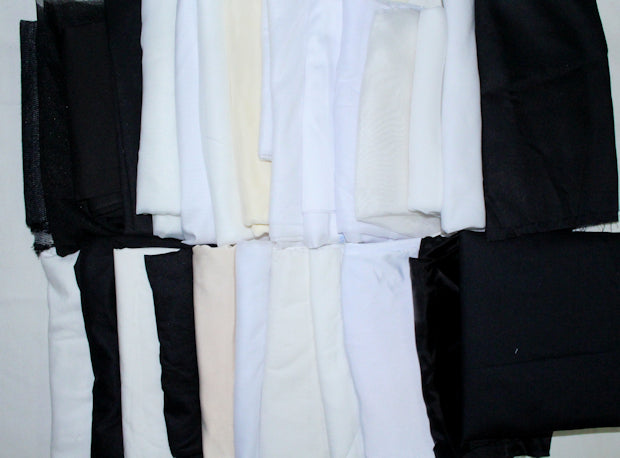 bundle, interfacing, etc., 26 small cuts, 4 lbs