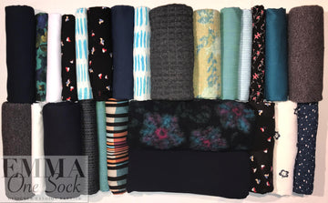bundle, teal/blue tones, 26 small cuts, 8 lbs