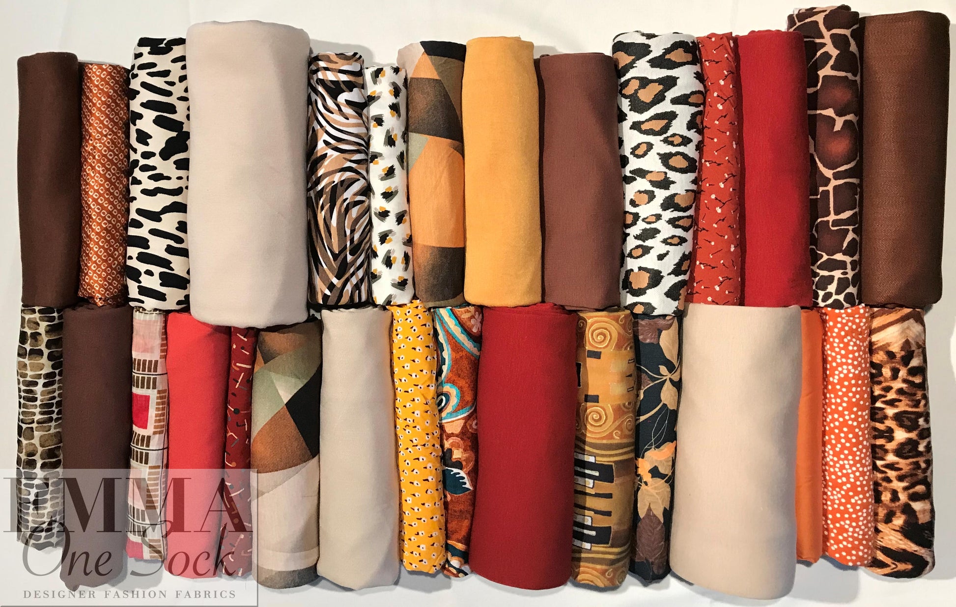 bundle, vivid autumn tones, 30 small cuts, 10 lbs