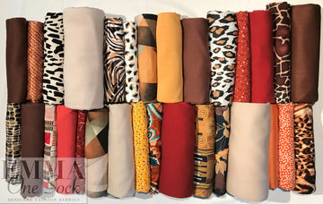 bundle, vivid autumn tones, 30 small cuts, 10 lbs