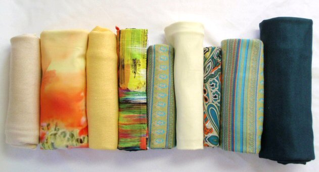 bundle, yellow/green, 9 small cuts, 5 lbs