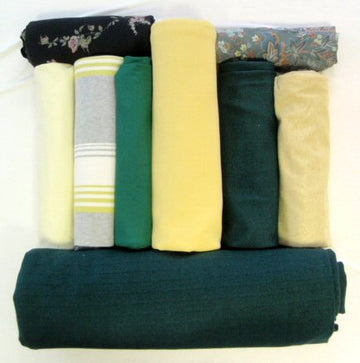 bundle, yellow/green, 9 small cuts, 7 lbs