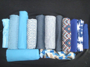 bundle, blues, 13 small cuts, 5 lbs