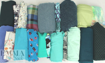 bundle, blues/greens, 30 small cuts, 9 lbs