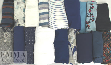 bundle, blues/white, 24 small cuts, 8 lbs