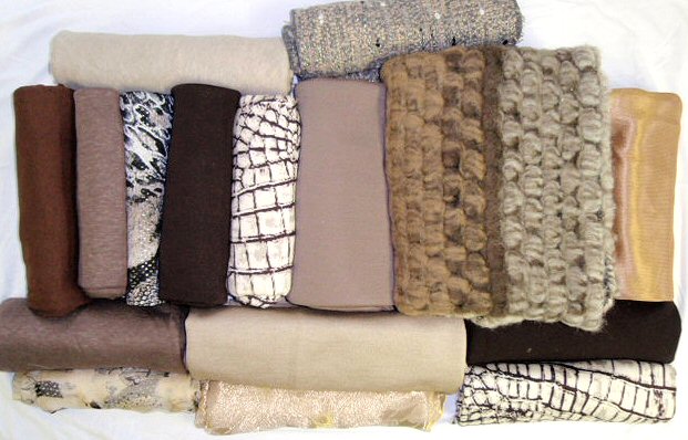 bundle, brown/taupe, 16 small cuts, 6.5 lbs