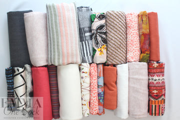 bundle, coral/pink, 22 small cuts, 7 lbs
